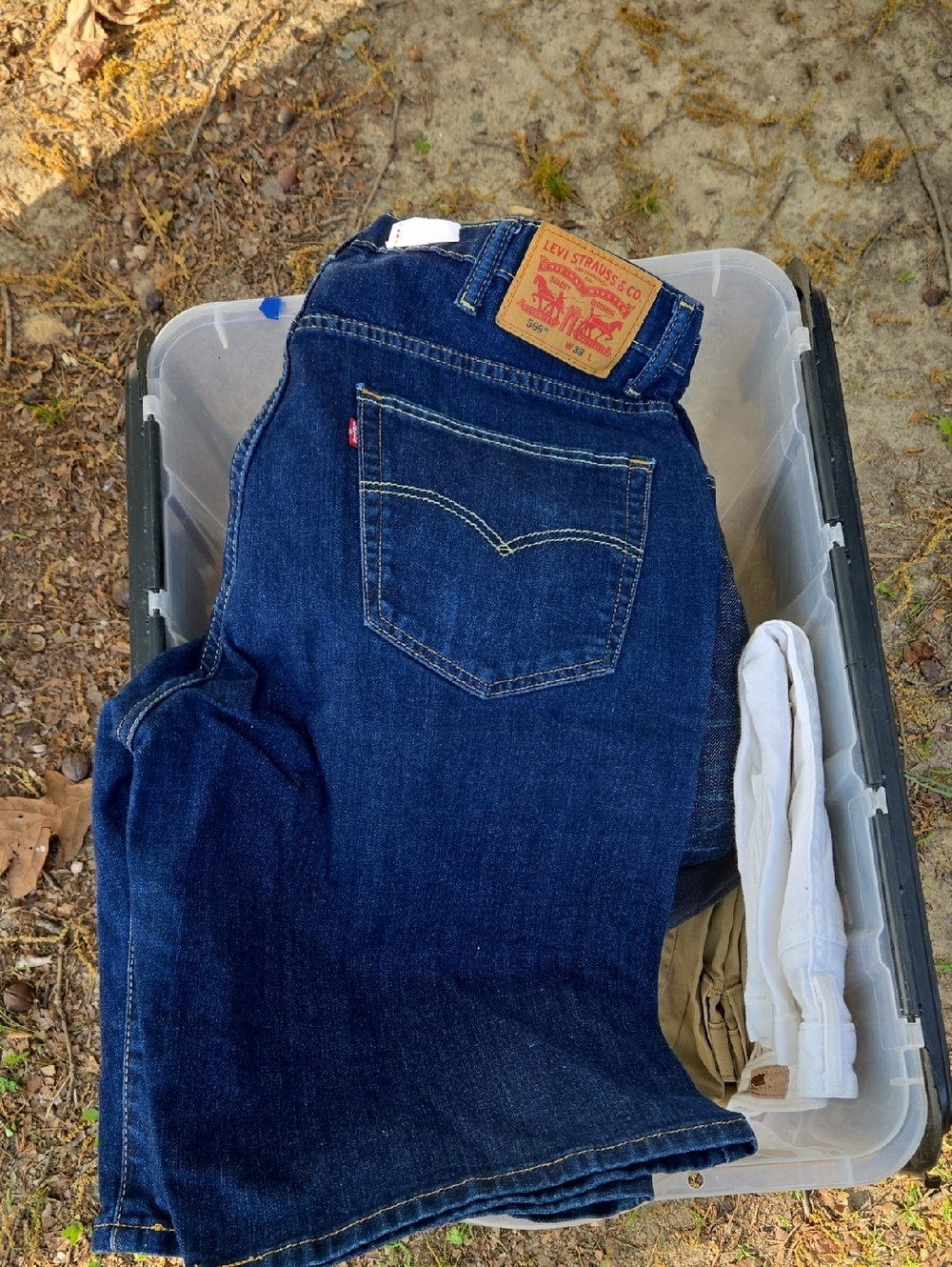 Levi's Men's Indigo Straight-Leg Jean Shorts 569 Size 38